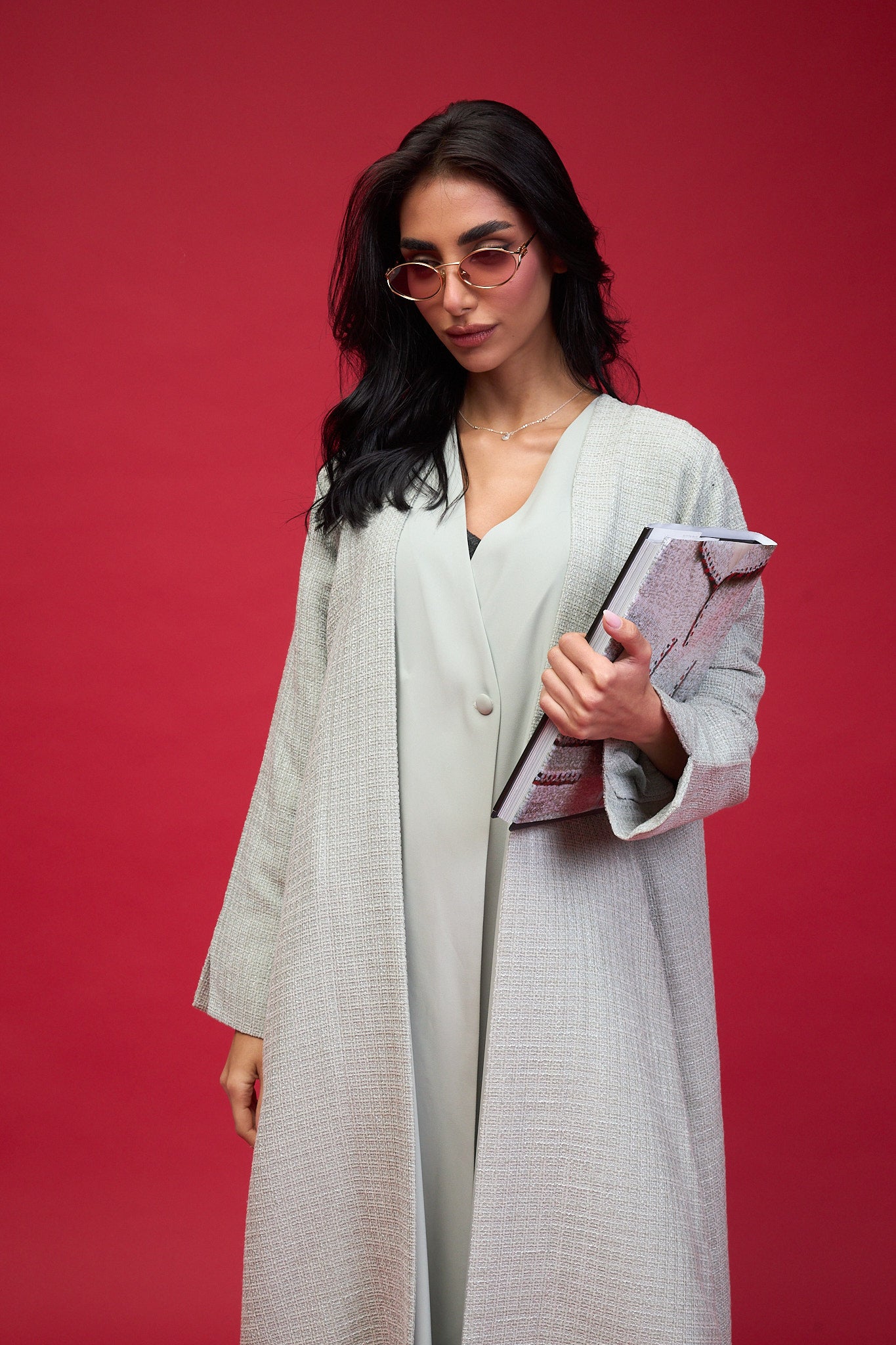 THE SAGE GREEN TWEED